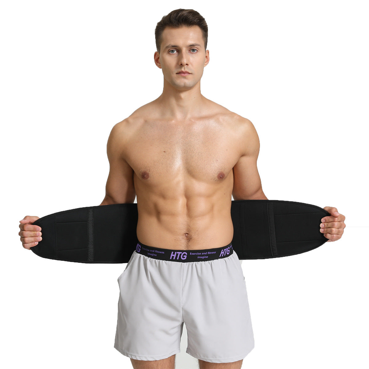 Fitness & Sports Compression Waistband – Support Belt for Core & Back