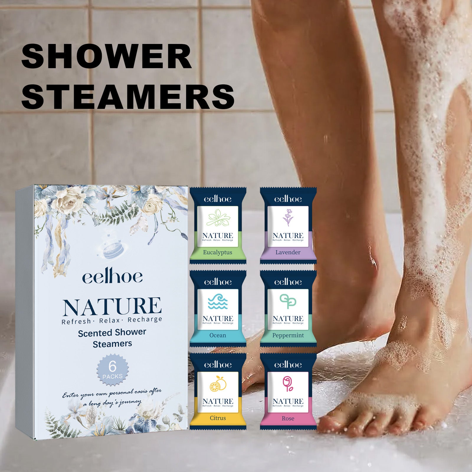 Portable Aromatherapy Shower Fragrance for Deep Cleaning & Relaxation Spa