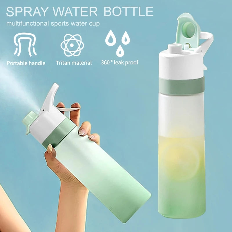 Large Capacity Spray Water Bottle for Outdoor Sports and Travel