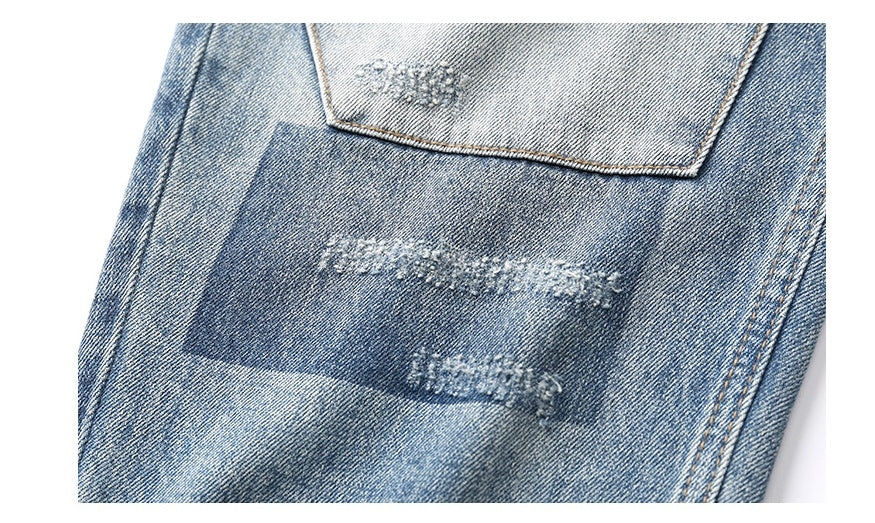American Retro Ripped Jeans for Boys