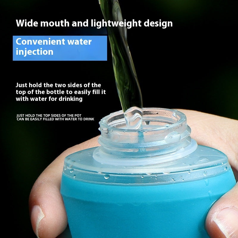 Foldable Silicone Water Bottle – Soft Outdoor Sports Cup