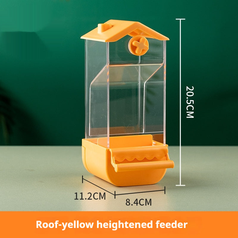 Automatic Parrot Feeder with Food Storage Container