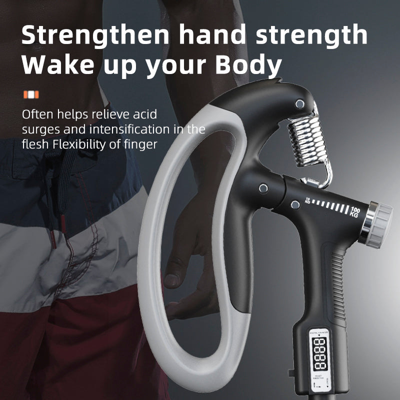 Smart Adjustable Hand Grip – 10–100kg Professional Grip Strength Trainer for Arm & Muscle Training