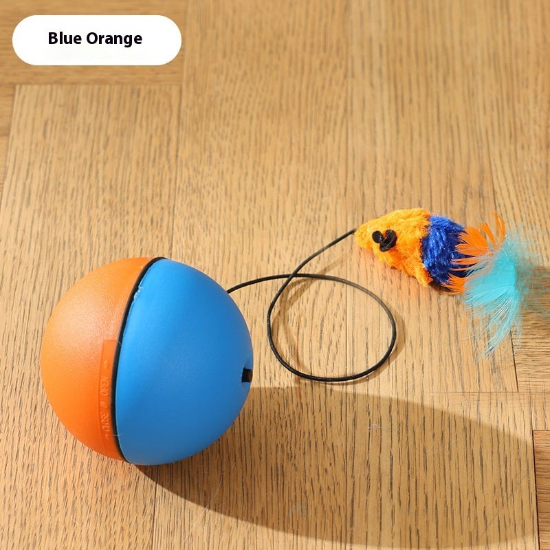 Automatic Rolling Mouse Teaser Ball for Cats & Dogs Interactive Pet Toy