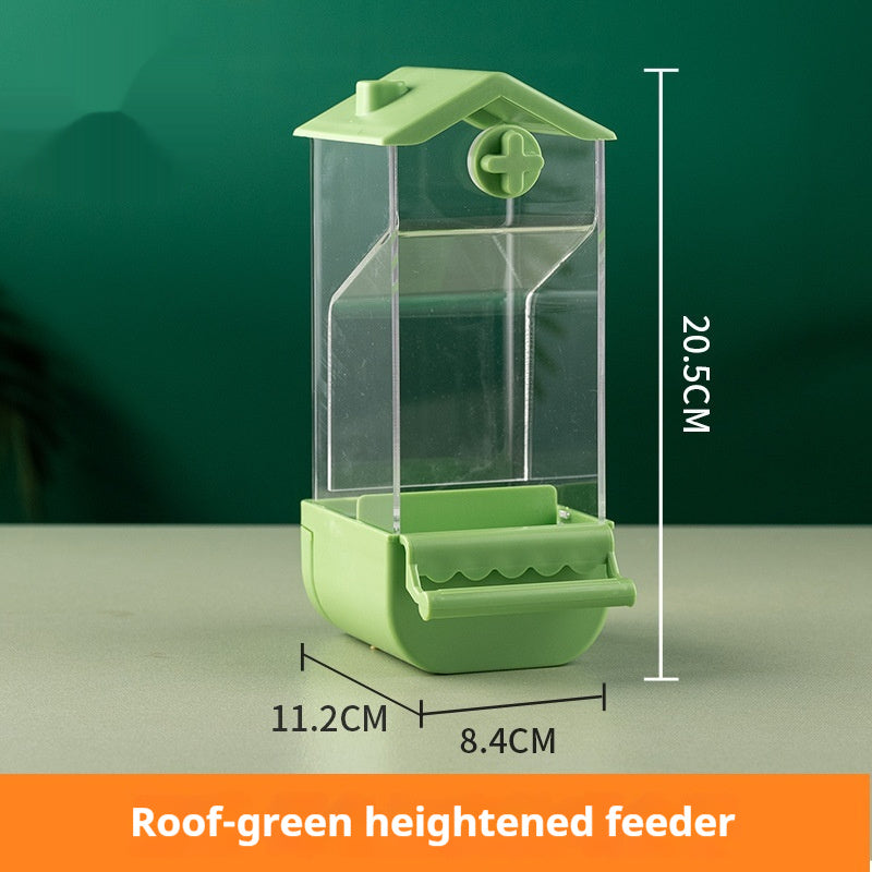 Automatic Parrot Feeder with Food Storage Container