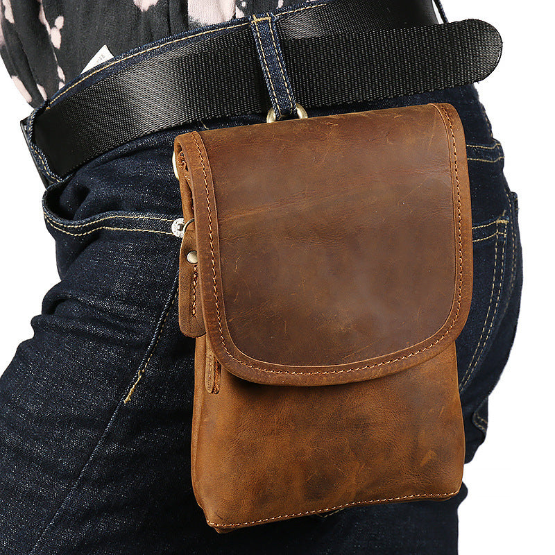 Men’s Leather Shoulder Crossbody Bag