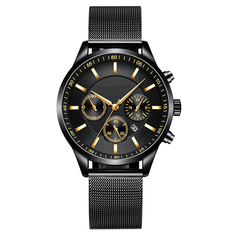 Men’s Mesh Strap Waterproof Fashion Watch