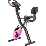 Folding Upright & Recumbent X-Bike with 16-Level Resistance, Arm Bands & Backrest