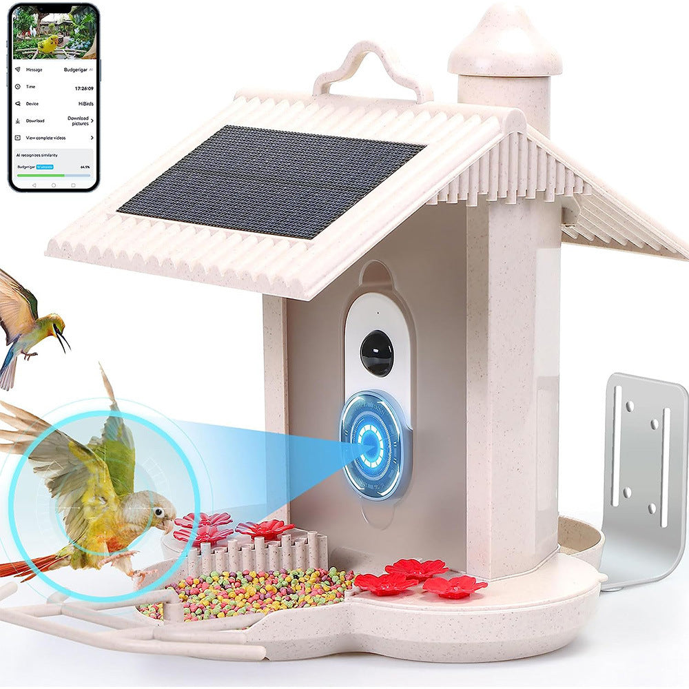 AI Smart Bird Feeder with 160 Degree Wide Angle Camera