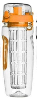 32oz Fruit Infuser Water Bottle – BPA-Free Plastic Sports Juice Shaker with Infuser