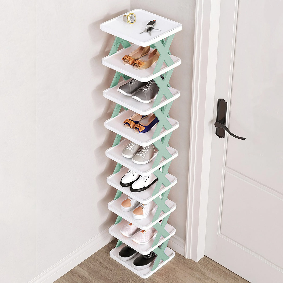 9-Tier Vertical Shoe Rack
