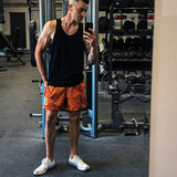 Men’s Anime Print Gym Shorts