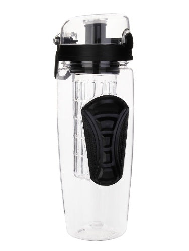 32oz Fruit Infuser Water Bottle – BPA-Free Plastic Sports Juice Shaker with Infuser