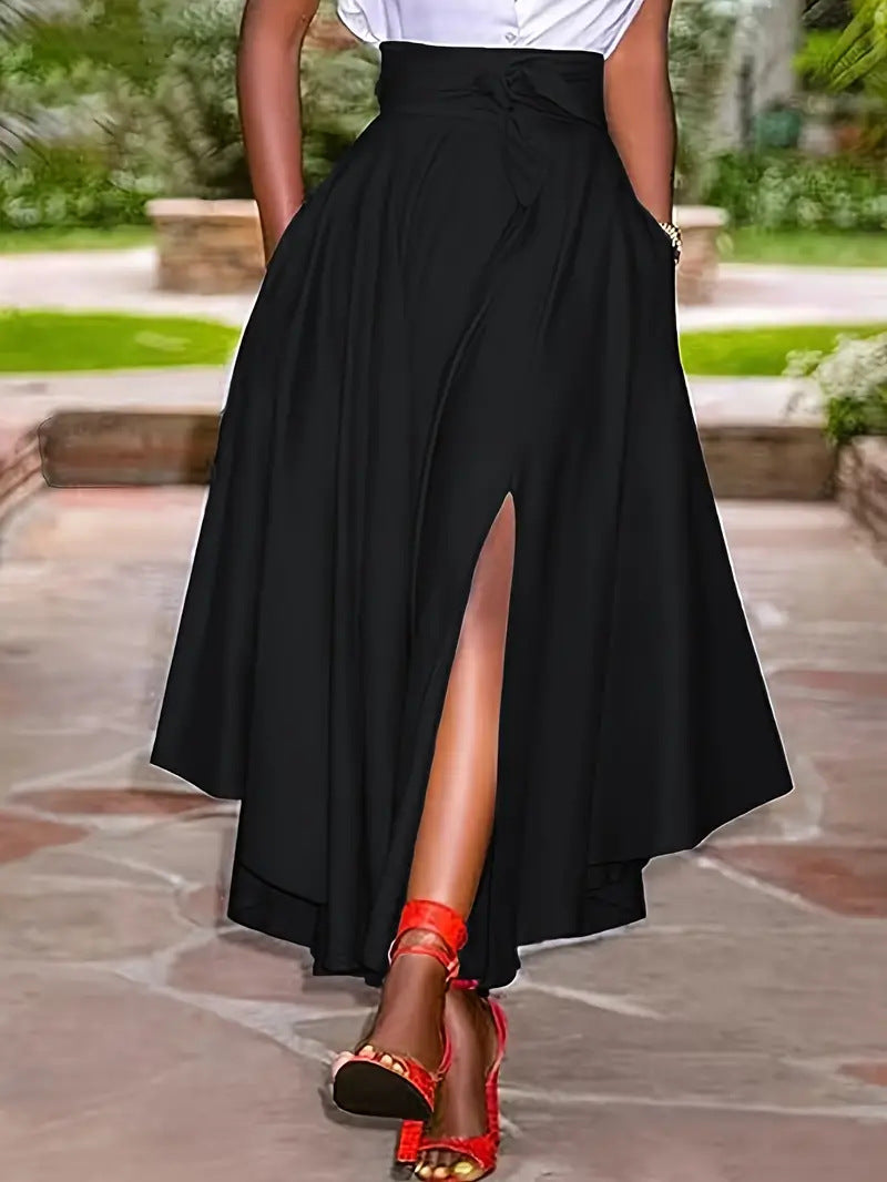 Women’s Casual Ruffled Midi Skirt