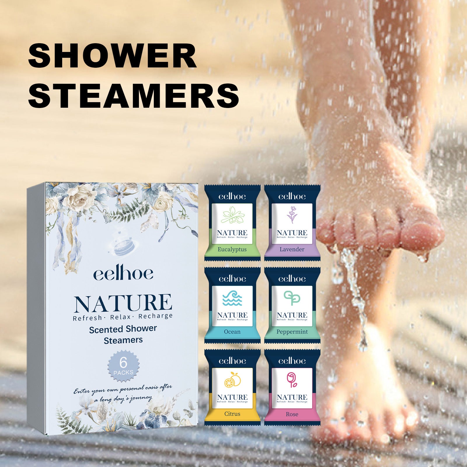 Portable Aromatherapy Shower Fragrance for Deep Cleaning & Relaxation Spa
