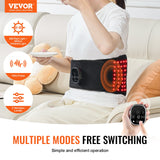 Red Light Therapy Belt – 660nm & 850nm LED Pain Relief Wrap with Timer, Vibration & Adjustable Intensities
