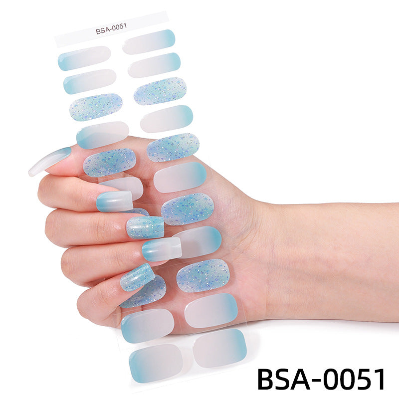 No-Bake Gel Nail Stickers Christmas European Style