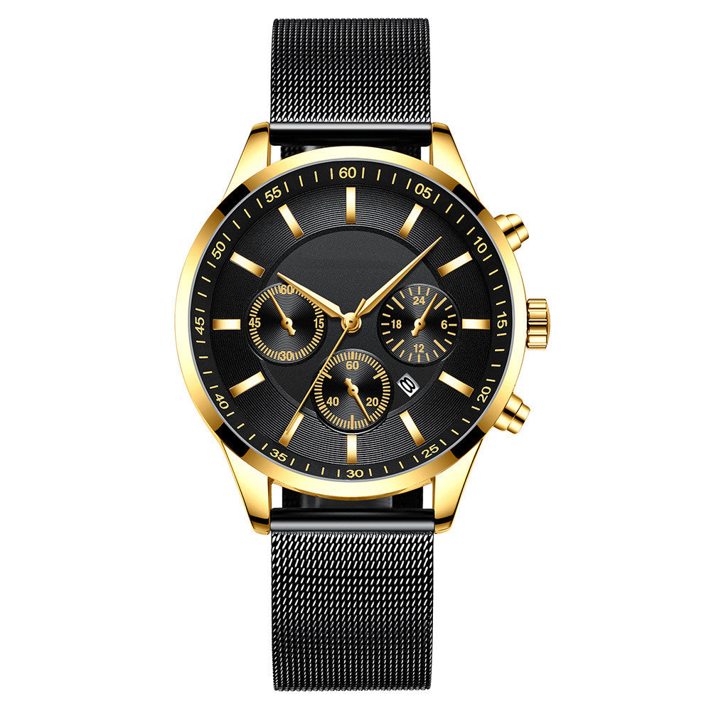 Men’s Mesh Strap Waterproof Fashion Watch