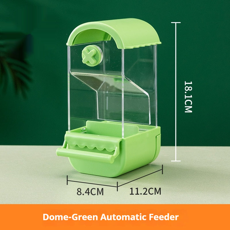 Automatic Parrot Feeder with Food Storage Container