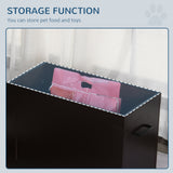 Raised Pet Feeding Station with 2 Stainless Steel Bowls for Large Dogs