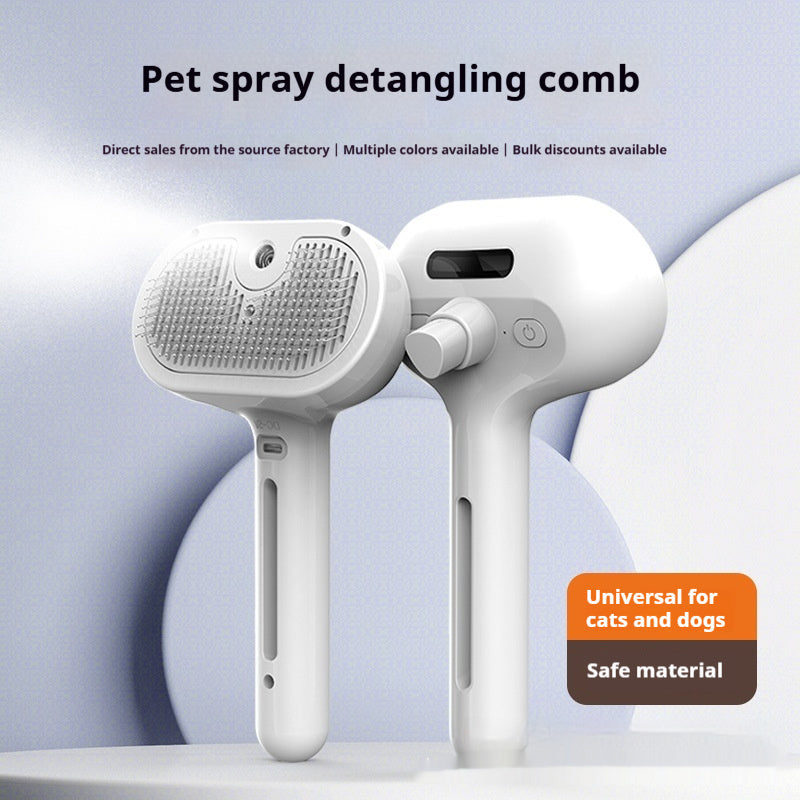 Spray Detangling Pet Grooming Comb for Cats & Dogs