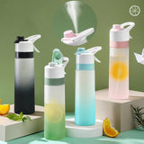 Large Capacity Spray Water Bottle for Outdoor Sports and Travel