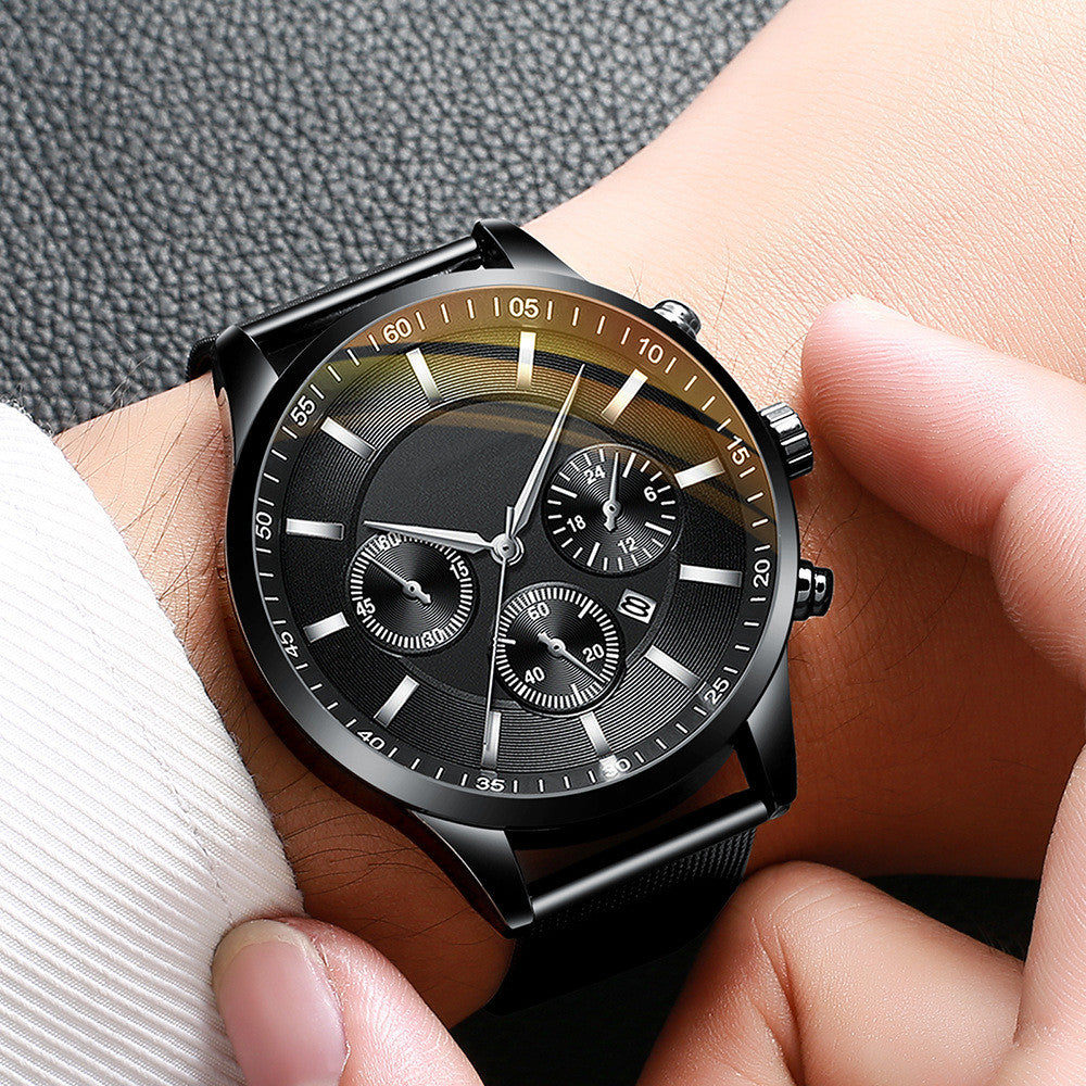 Men’s Mesh Strap Waterproof Fashion Watch