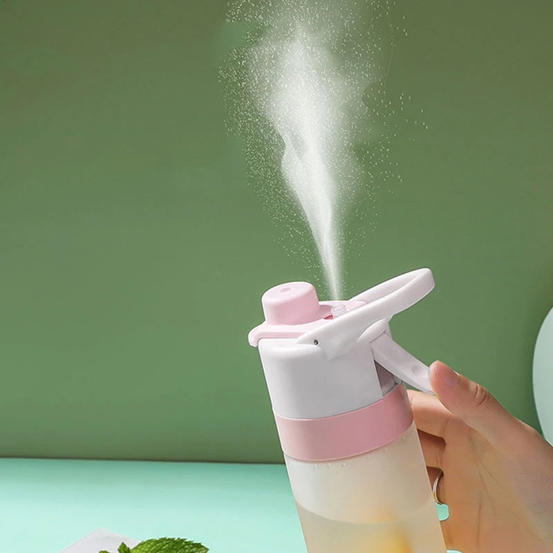 Large Capacity Spray Water Bottle for Outdoor Sports and Travel