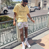 Men’s Anime Print Gym Shorts