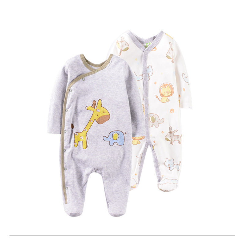 Cartoon Embroidered Baby Jumpsuit
