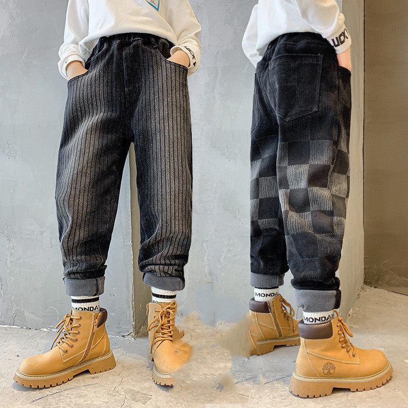 Boys Plush Fleece Jeans