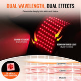 Red Light Therapy Belt – 660nm & 850nm LED Pain Relief Wrap with Timer, Vibration & Adjustable Intensities