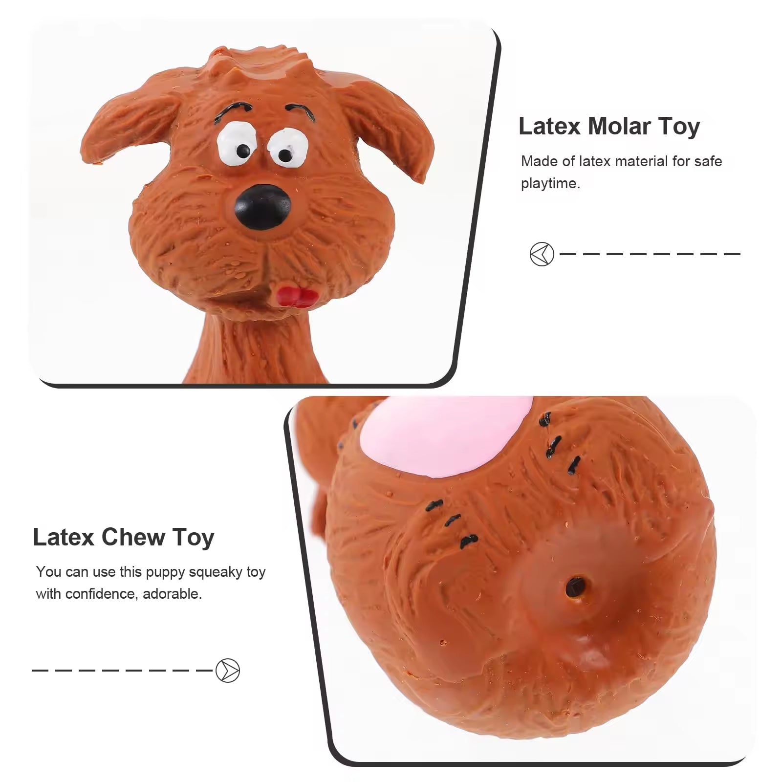 Cute Latex Dog Chew Toys with Squeaker