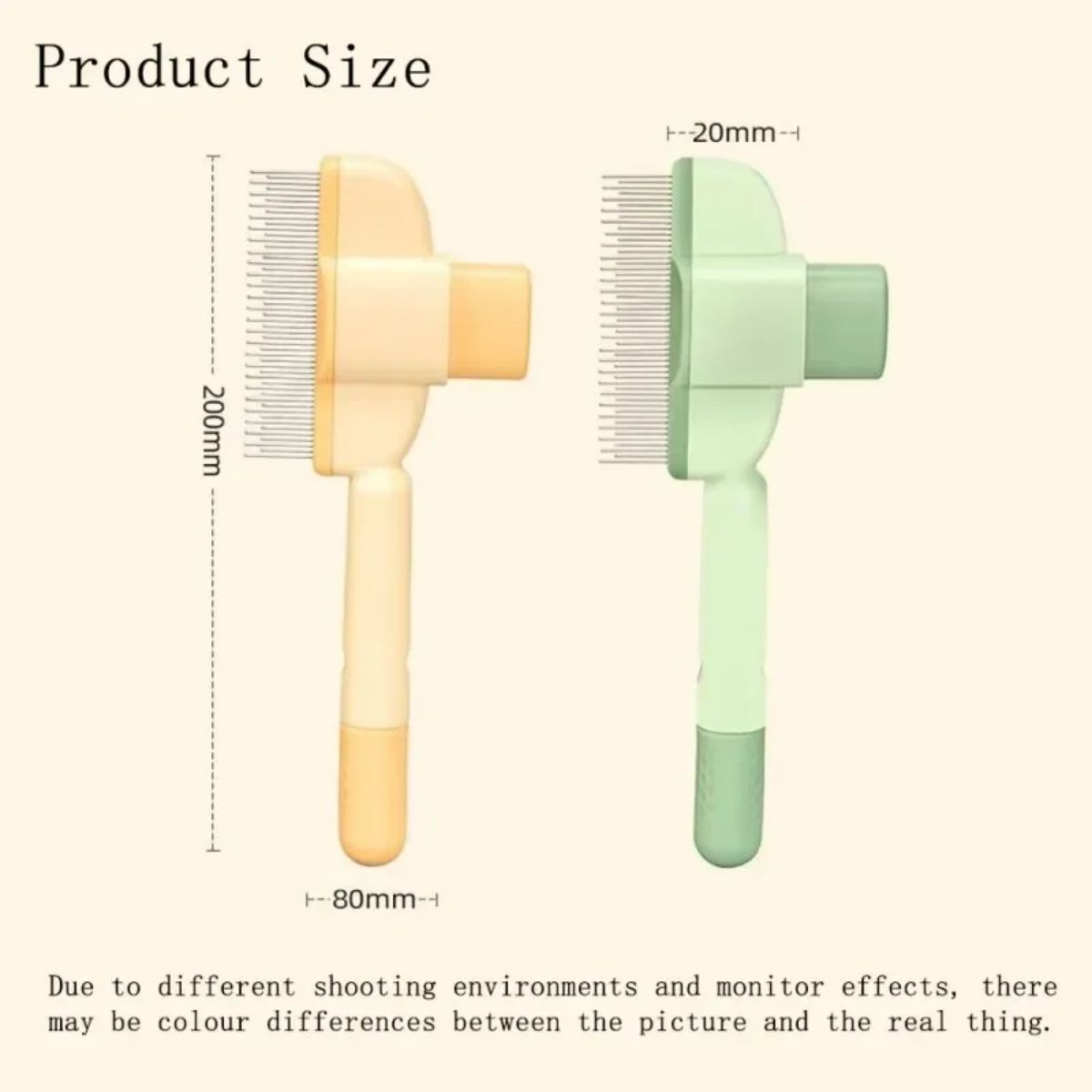 One-Click Pet Grooming Brush for Gentle Hair Removal & Anti-Mite Care