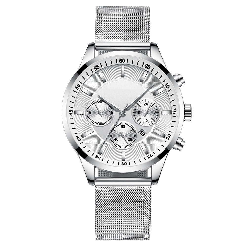 Men’s Mesh Strap Waterproof Fashion Watch