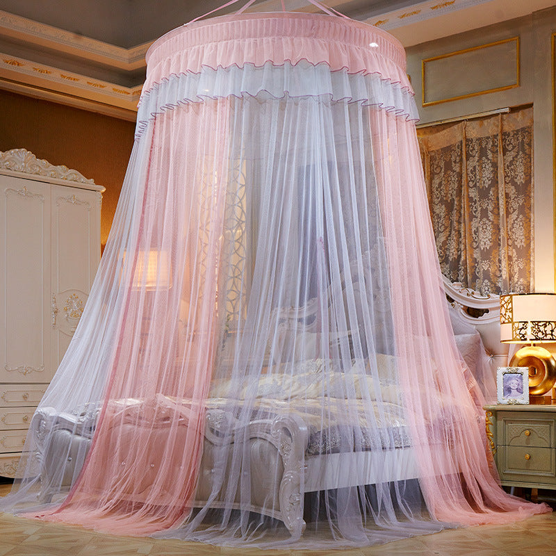 Dreamy Bed Curtain Canopy – Elegant Bedroom Bed Veil for Romantic Decor