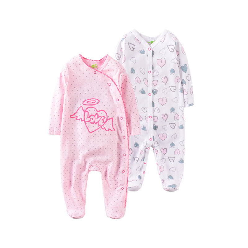 Cartoon Embroidered Baby Jumpsuit